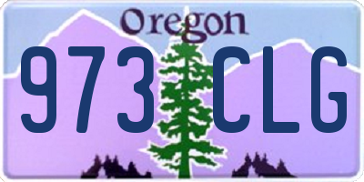 OR license plate 973CLG