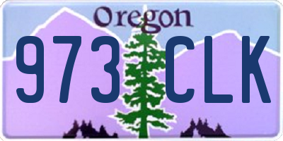 OR license plate 973CLK