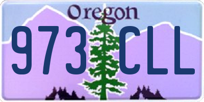 OR license plate 973CLL