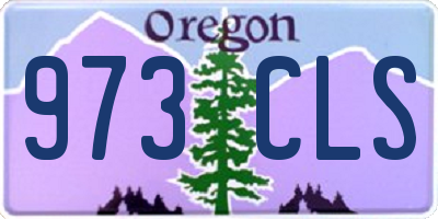 OR license plate 973CLS