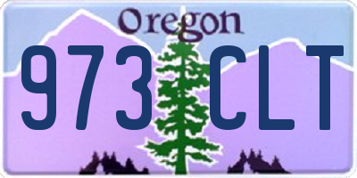 OR license plate 973CLT