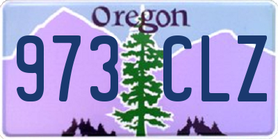 OR license plate 973CLZ