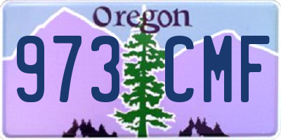 OR license plate 973CMF