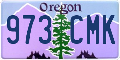 OR license plate 973CMK