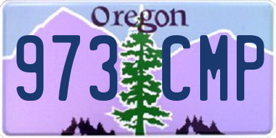 OR license plate 973CMP