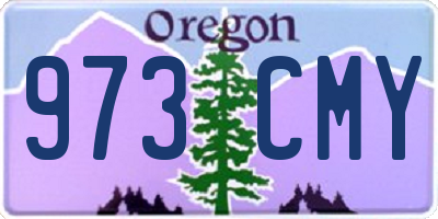 OR license plate 973CMY