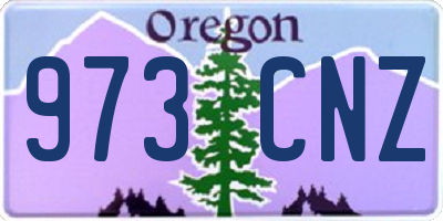 OR license plate 973CNZ