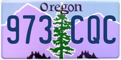 OR license plate 973CQC