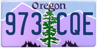 OR license plate 973CQE