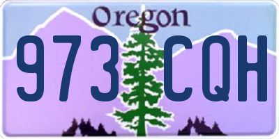 OR license plate 973CQH