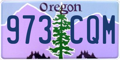 OR license plate 973CQM