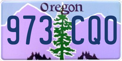 OR license plate 973CQO