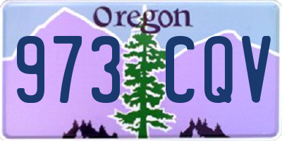 OR license plate 973CQV