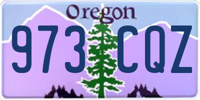 OR license plate 973CQZ