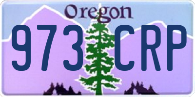 OR license plate 973CRP