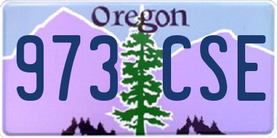 OR license plate 973CSE