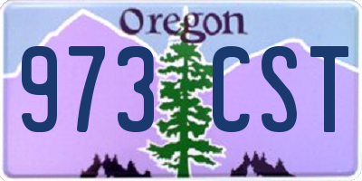 OR license plate 973CST