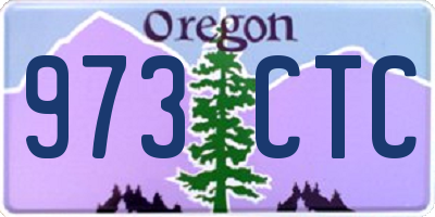 OR license plate 973CTC