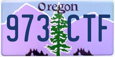 OR license plate 973CTF