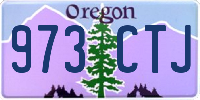 OR license plate 973CTJ
