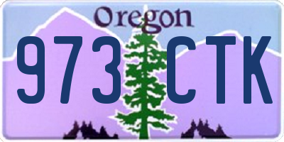 OR license plate 973CTK