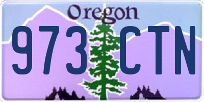 OR license plate 973CTN