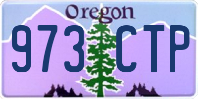 OR license plate 973CTP