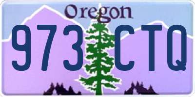 OR license plate 973CTQ