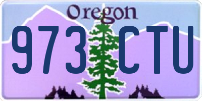 OR license plate 973CTU