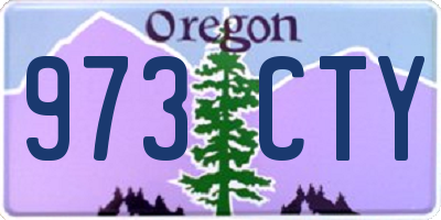 OR license plate 973CTY