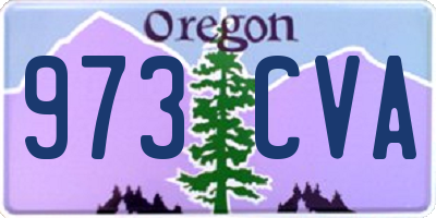 OR license plate 973CVA