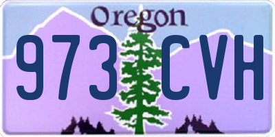 OR license plate 973CVH