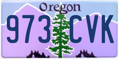 OR license plate 973CVK