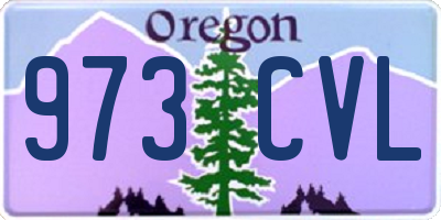 OR license plate 973CVL