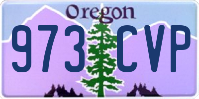 OR license plate 973CVP