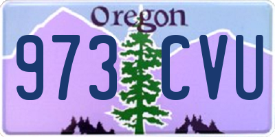 OR license plate 973CVU
