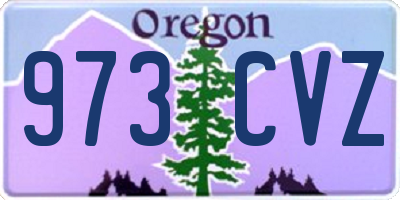 OR license plate 973CVZ