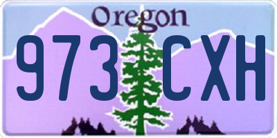 OR license plate 973CXH