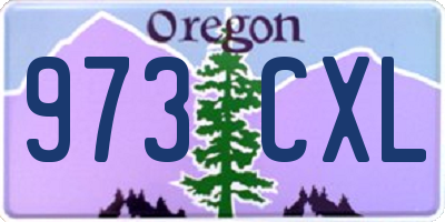 OR license plate 973CXL