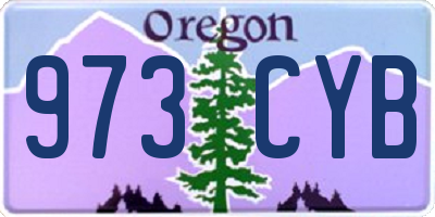 OR license plate 973CYB