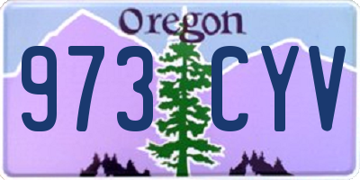 OR license plate 973CYV