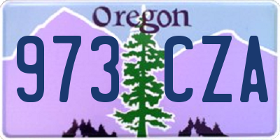 OR license plate 973CZA