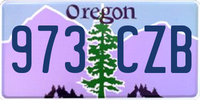 OR license plate 973CZB