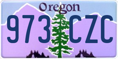 OR license plate 973CZC