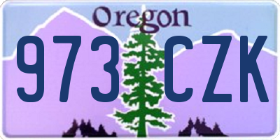 OR license plate 973CZK