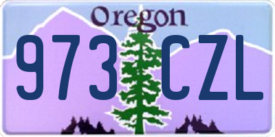 OR license plate 973CZL