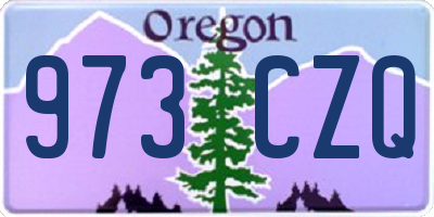 OR license plate 973CZQ