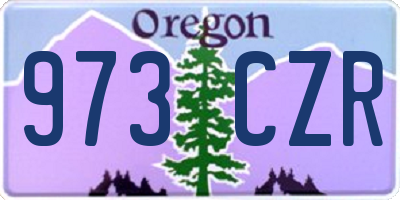OR license plate 973CZR