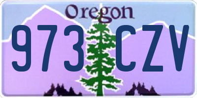 OR license plate 973CZV