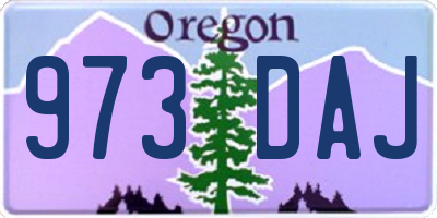 OR license plate 973DAJ